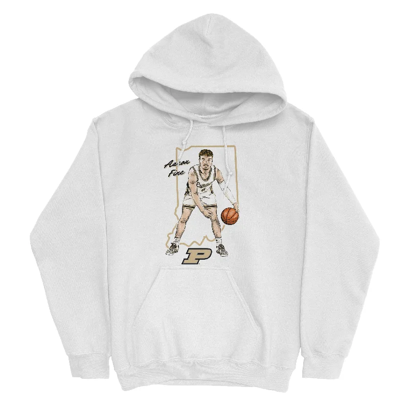 Men's hoodies logo -EXCLUSIVE RELEASE: Aaron Fine Native White Hoodie