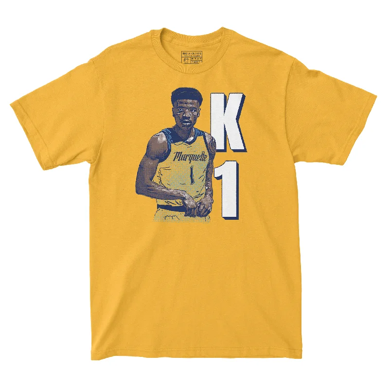 Men's basketball T-shirt jersey number -EXCLUSIVE RELEASE: Kameron Jones Illustrated Gold Tee