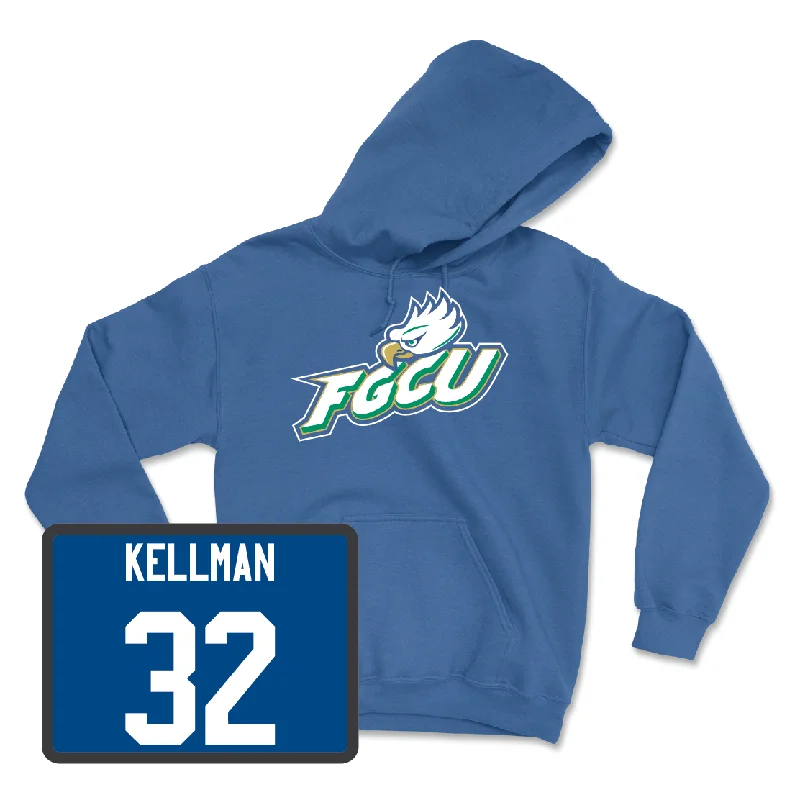 Men's hoodies lightweight-performance -Blue Men's Basketball FGCU Hoodie - Keeshawn Kellman