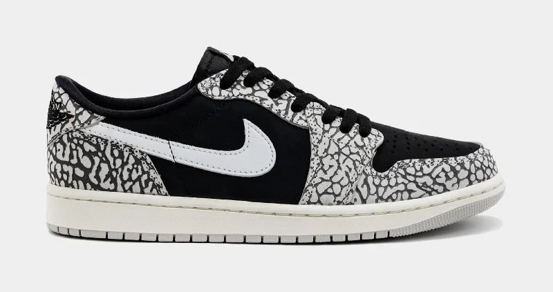 Basketball shoes bold-pro -Air Jordan 1 Retro Low OG Black Cement Mens Lifestyle Shoes (Black/Grey)