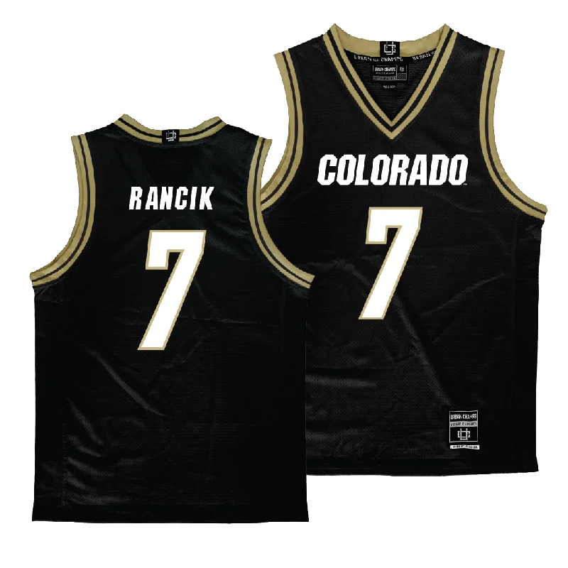 Men's basketball uniform pro offer -Colorado Men's Black Basketball Jersey  - Sebastian Rancik