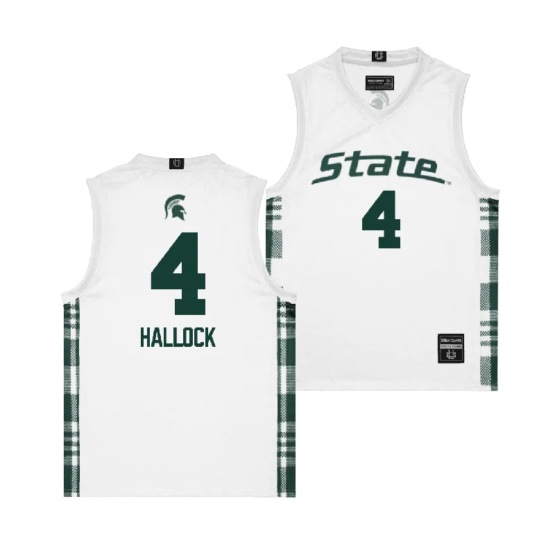 Men's basketball uniform classic look -EXCLUSIVE: MSU Winter Edition Basketball Jersey - Theryn Hallock