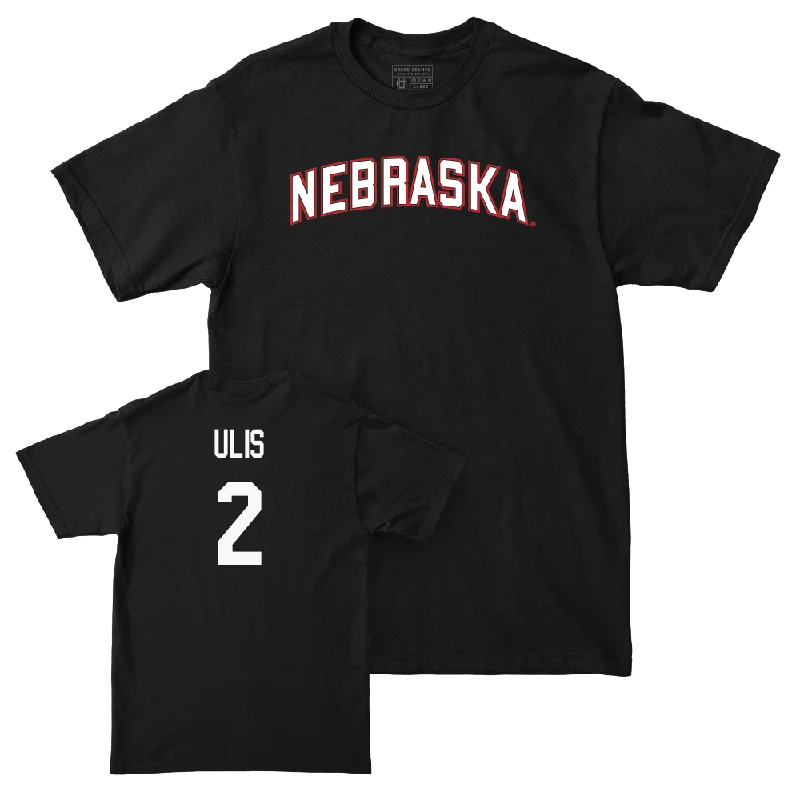 Men's basketball T-shirt squad ensemble -Men's Basketball Black Nebraska Tee - Ahron Ulis