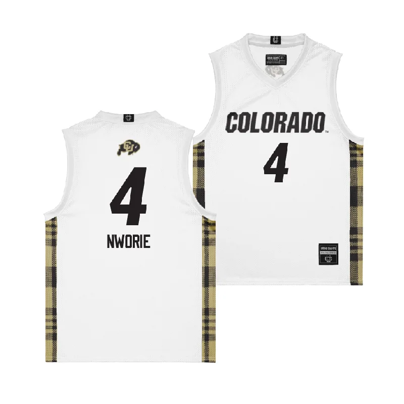 Men's basketball uniform athletic shorts -EXCLUSIVE: Colorado Winter Edition Basketball Jersey - Jojo Nworie