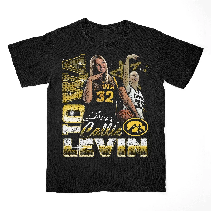 Men's basketball T-shirt fitted cut -EXCLUSIVE RELEASE: Callie Levin 90s Black Tee