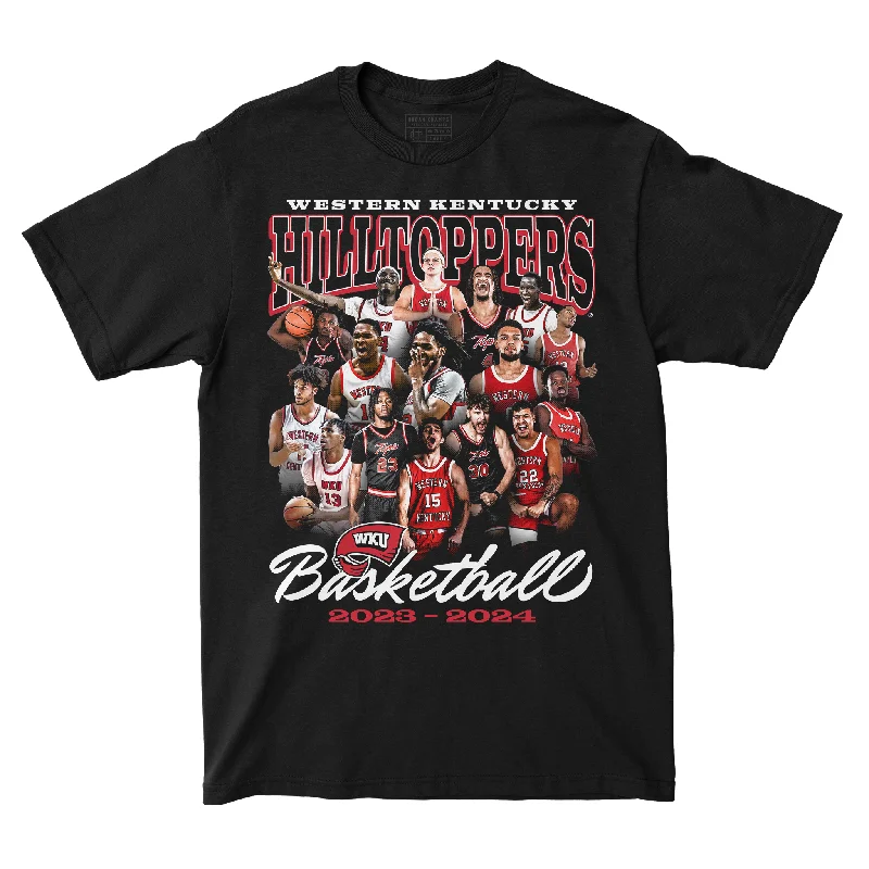 Men's basketball T-shirt minimal design -EXCLUSIVE RELEASE - WKU Men's Basketball Team Tee in Black